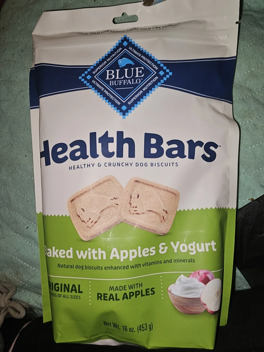 Buffalo David Bitton Dog Health Bars - Blue, White, Red
